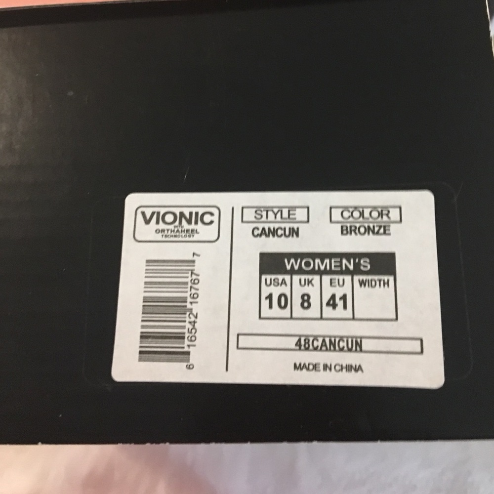 Vionic Cancun bronze new size 10 - Picture 4 of 5